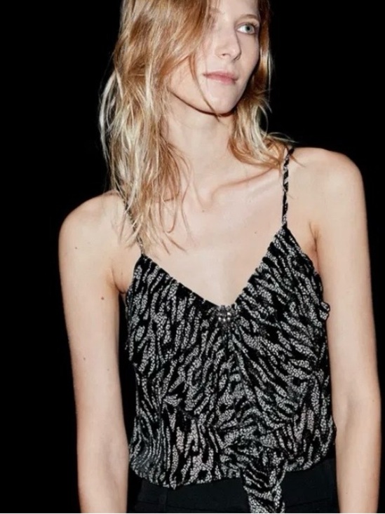 Tops - The Kooples Moonlight Leopard Devore Tank